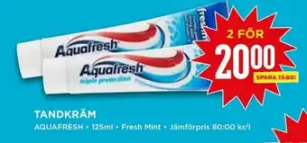 Aquafresh Tandkräm 125ml