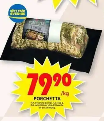 ICA Maxi ICA Porchetta 1500g erbjuda