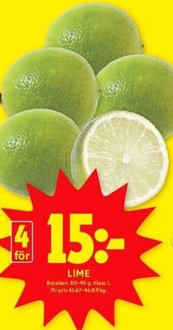 ICA Kvantum LIME erbjuda