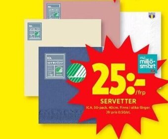 ICA Kvantum SERVETTER erbjuda