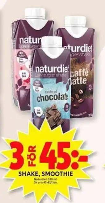 Naturdiet Shake, Smoothie