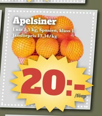 Bonum Matmarknad Apelsiner erbjuda