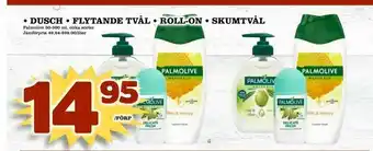 Bonum Matmarknad Dusch • flytande tvål • roll-on • skumtvål erbjuda