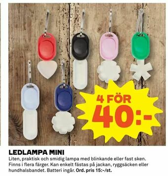 Ledlampa mini