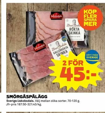 Coop Extra Smörgåspålägg erbjuda