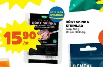 Coop Extra Rökt skinka strimlad erbjuda
