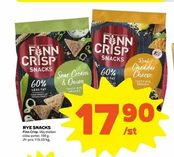 Coop Extra Rye snacks erbjuda