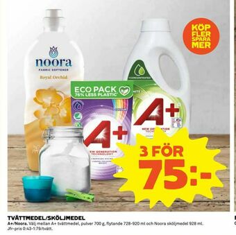 Coop Daglivs Tvättmedel/sköljmedel erbjuda