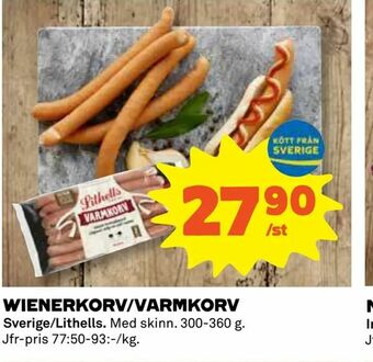 Coop Daglivs Wienerkorv/varmkorv erbjuda