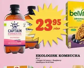 Din Mat Ekologisk kombucha erbjuda