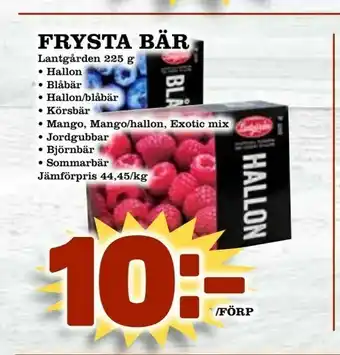 Din Mat Frysta bär erbjuda