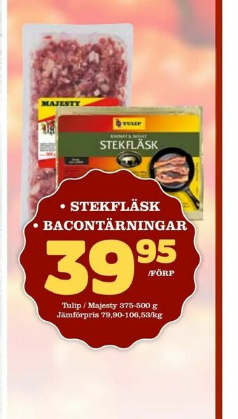 Din Mat stekfläsk • bacontärningar erbjuda