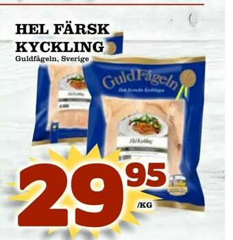 Din Mat Hel färsk kyckling erbjuda