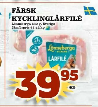 Din Mat Färsk kycklinglårfilé erbjuda