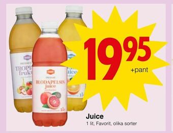 Matöppet Juice erbjuda