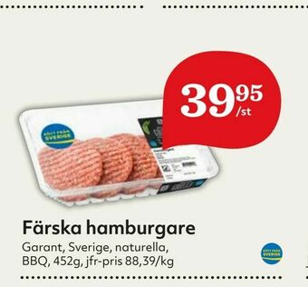 Hemköp Färska hamburgare erbjuda