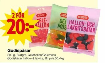 Matöppet Godispåsar erbjuda