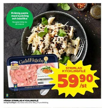Coop Extra Strimlad kycklingfilé erbjuda