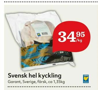 Hemköp Svensk hel kyckling erbjuda