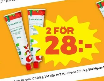 Coop Forum Ekologisk tomatpuré erbjuda