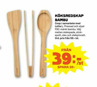 Köksredskap bambu