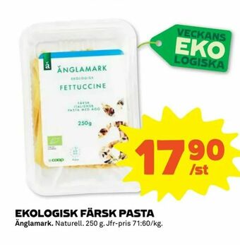 Coop Forum Ekologisk färsk pasta erbjuda