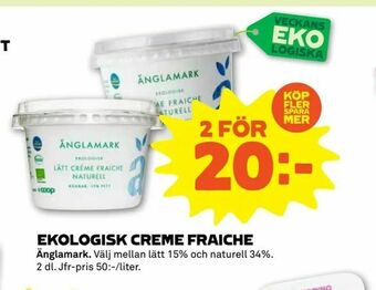 Ekologisk creme fraiche