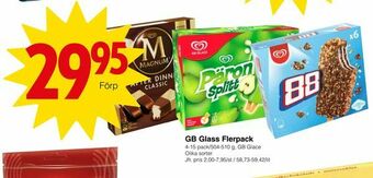 Matöppet GB Glass Flerpack erbjuda
