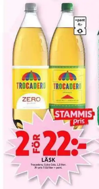 ICA Maxi Trocadero, Cuba Cola Läsk 1,5 liter erbjuda