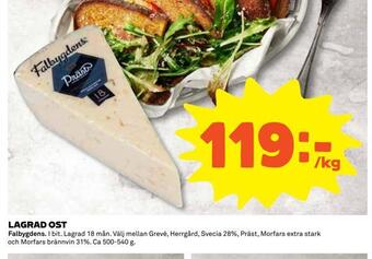 Coop Daglivs Lagrad ost erbjuda