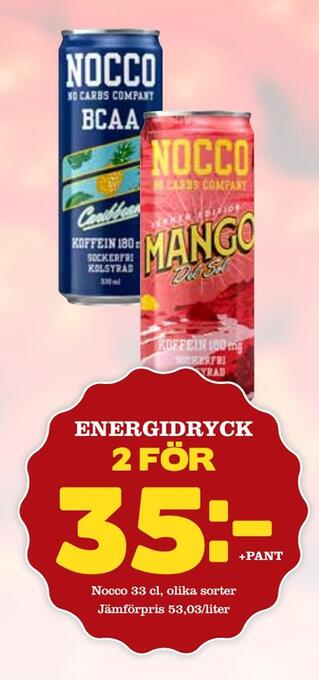 Bonum Matmarknad Energidryck erbjuda