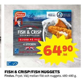Coop Daglivs Fish & crisp/fish nuggets erbjuda
