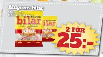 Bonum Matmarknad Ahlgrens bilar erbjuda