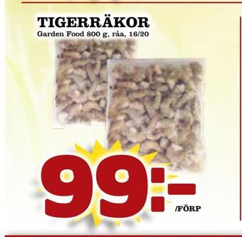 Matdax Tigerräkor erbjuda