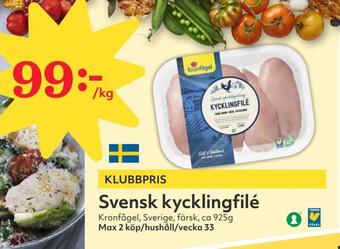 Hemköp Svensk kycklingfilé erbjuda