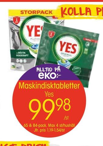 EKO Maskindisktabletter erbjuda