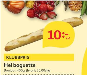 Hemköp Hel baguette erbjuda