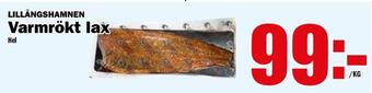 Matdax Varmrökt lax erbjuda