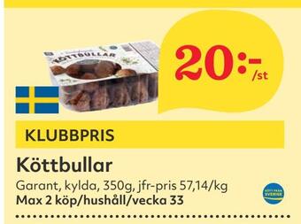 Hemköp Köttbullar erbjuda