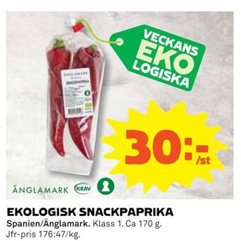 Coop Daglivs Ekologisk snackpaprika erbjuda