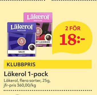 Läkerol 1-pack