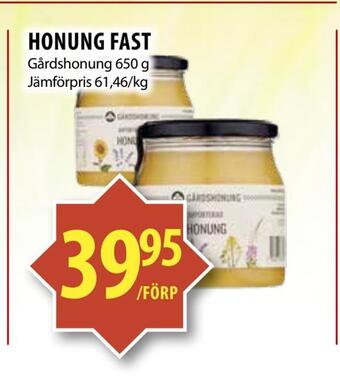 Honung fast