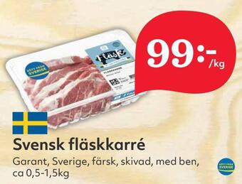 Hemköp Svensk fläskkarré erbjuda