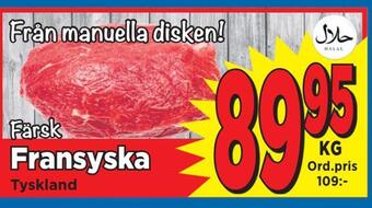 Supergrossen Fransyska erbjuda