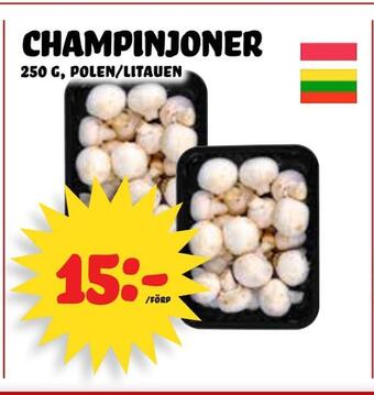 Nelins Champinjoner erbjuda