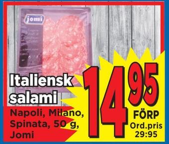 Supergrossen Italiensk salami erbjuda
