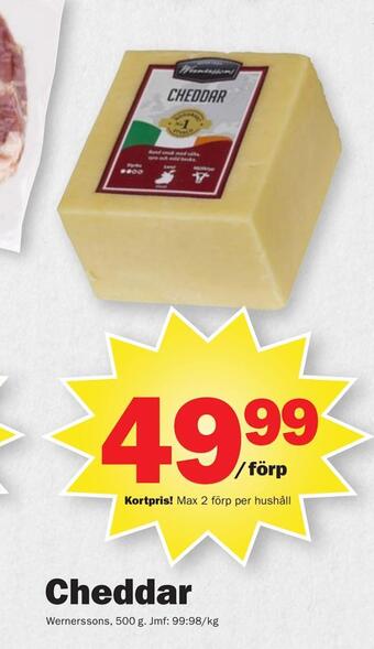Pekås Cheddar erbjuda