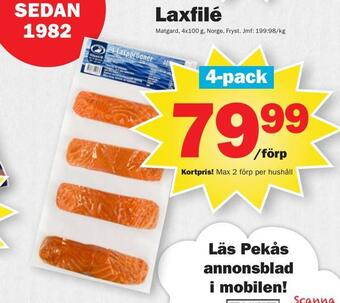 Pekås Laxfilé erbjuda