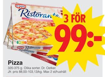 Matöppet Pizza erbjuda