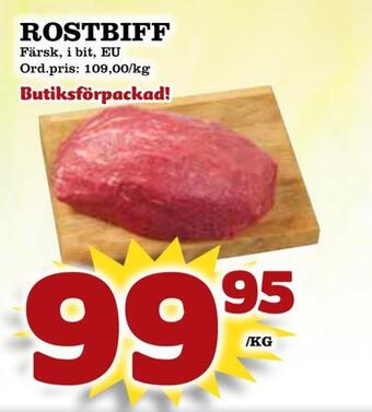 Supergrossen Rostbiff erbjuda